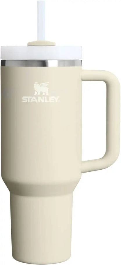 STANLEY Quencher H2.0 Flow State Tumbler, 40 oz, Toasted Almond