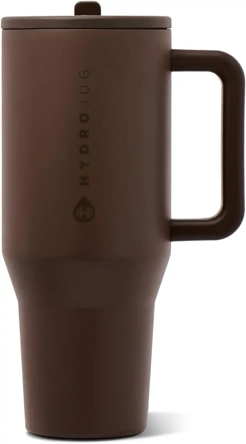 HydroJug Traveler 40oz, Insulated Water Bottle with Handle, Chestnut