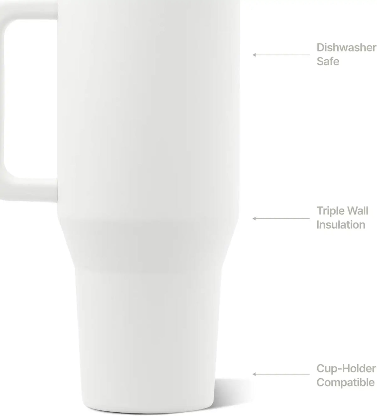 HydroJug Traveler 32oz, Insulated Water Bottle with Handle, Lunar