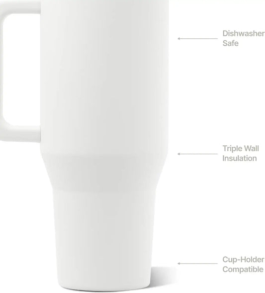 HydroJug Traveler 32oz, Insulated Water Bottle with Handle, Lunar