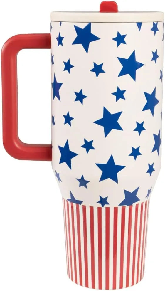 HydroJug Traveler 40oz, Insulated Water Bottle with Handle, Americana