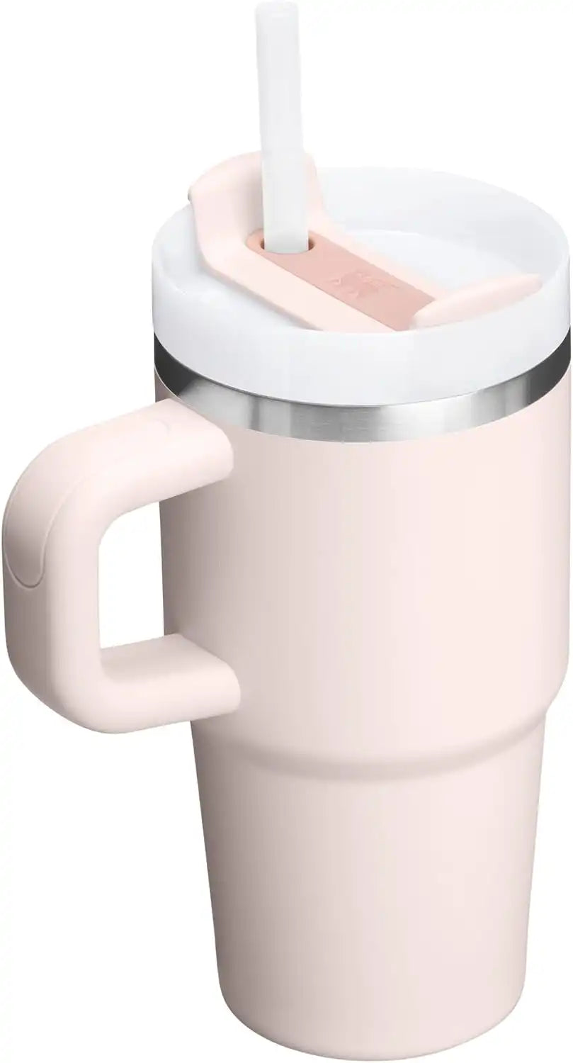 STANLEY Quencher H2.0 Flow State Tumbler, 20 oz, Rose Quartz 2.0