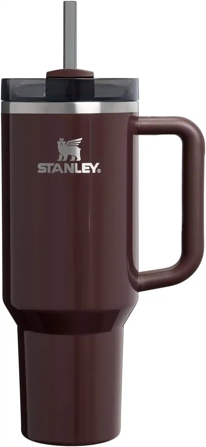 STANLEY Quencher H2.0 Flow State Tumbler, 40 oz, Mahogany Gloss