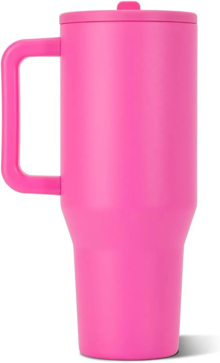 HydroJug Traveler 32oz, Insulated Water Bottle with Handle, Razzle