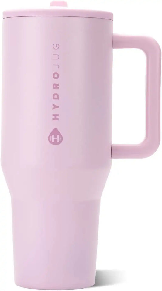 HydroJug Traveler 40oz, Insulated Water Bottle with Handle, Sweet Pea