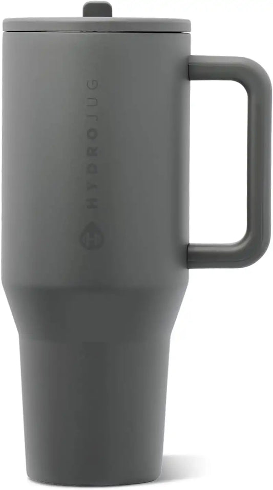 HydroJug Traveler 40oz, Insulated Water Bottle with Handle, Stone