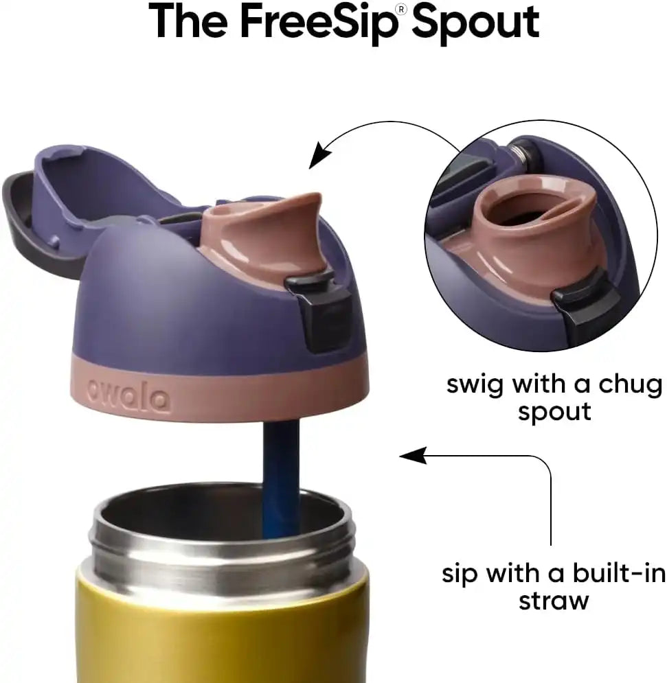 Owala FreeSip Stainless Steel Water Bottle 24 oz Bold Move