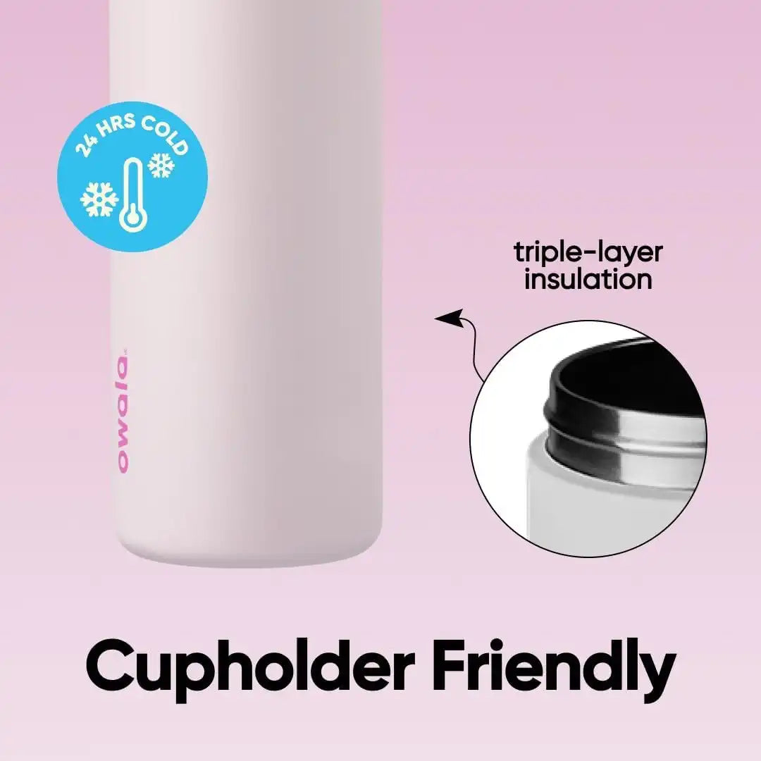 Owala FreeSip Stainless Steel Water Bottle 24 oz Dreamy Field