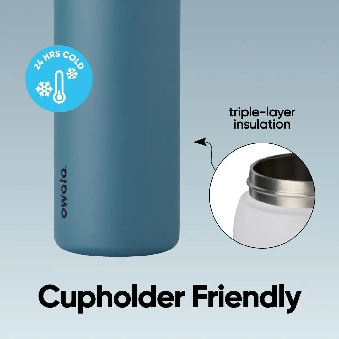 Owala FreeSip Stainless Steel Water Bottle 40 oz Denim