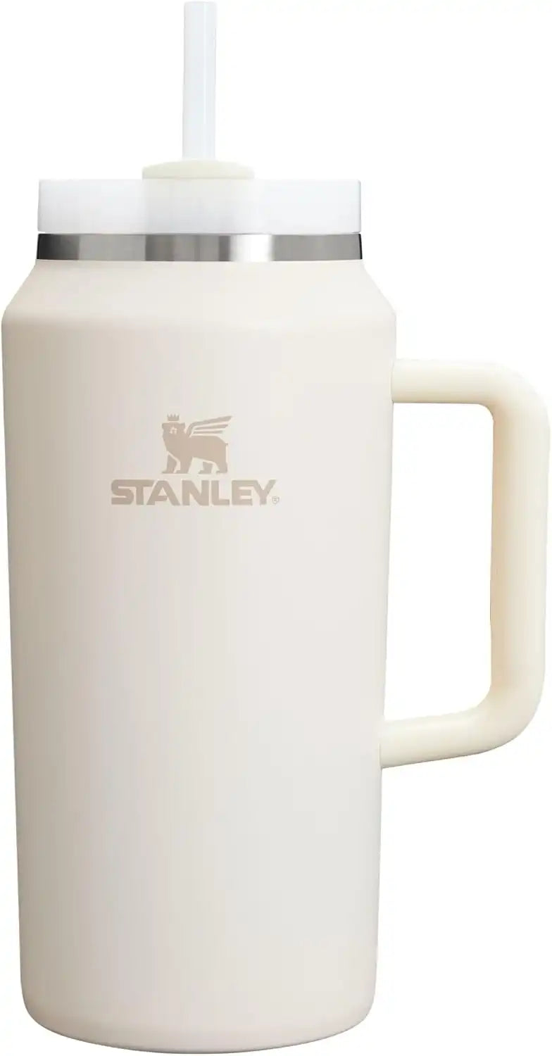 STANLEY Quencher H2.0 Flow State Tumbler, 64 oz, Cream 2.0