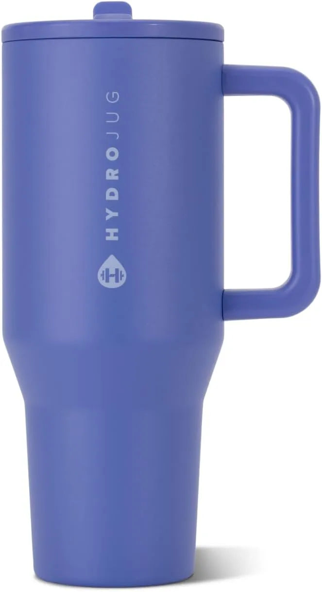 HydroJug Traveler 32oz, Insulated Water Bottle with Handle, Berry Pop