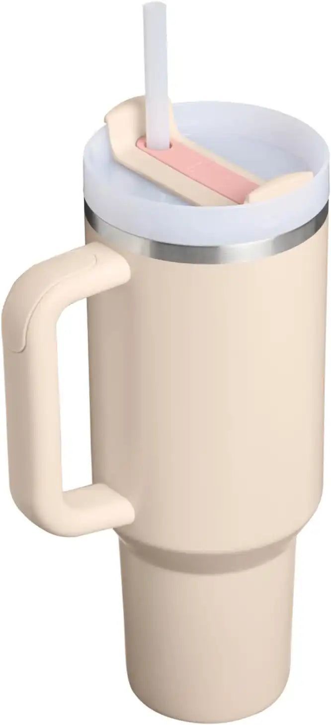 STANLEY Quencher H2.0 Flow State Tumbler, 40 oz, Champagne