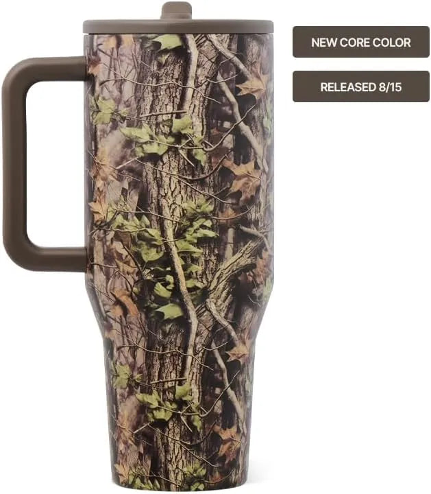 HydroJug Traveler 40oz, Insulated Water Bottle with Handle, Woodland