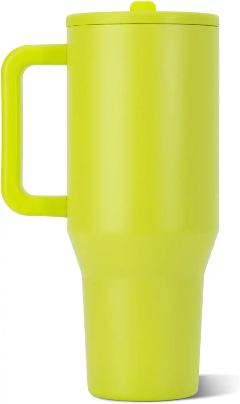 HydroJug Traveler 40oz, Insulated Water Bottle with Handle, Lemon Lime