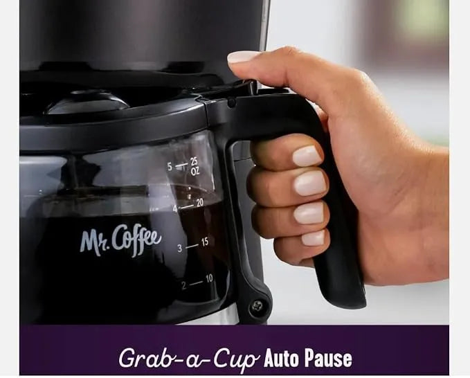 Mr. Coffee, 5-Cup Mini Brew Switch Coffee Maker, Black