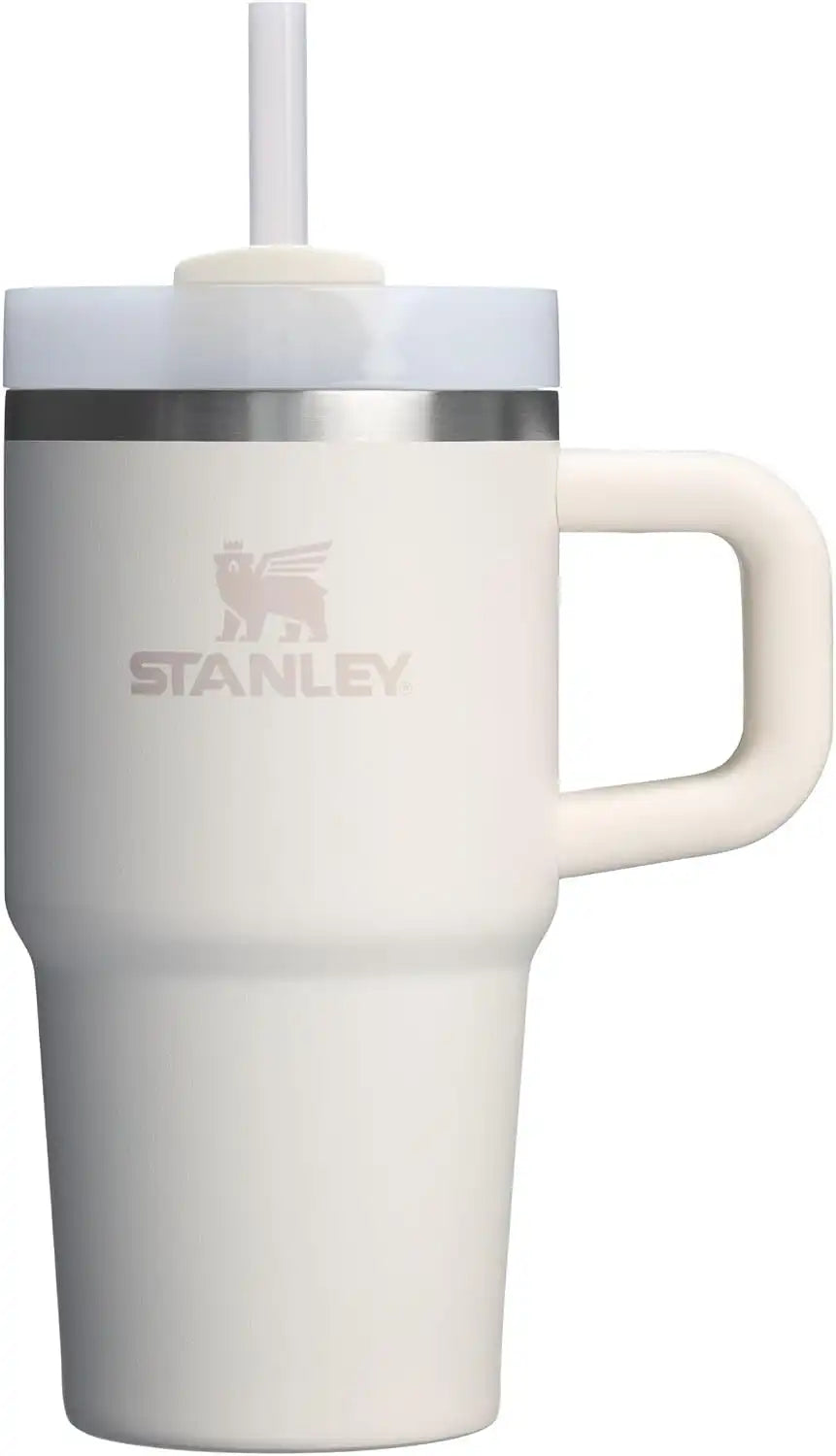 STANLEY Quencher H2.0 Flow State Tumbler, 20 oz, Cream 2.0