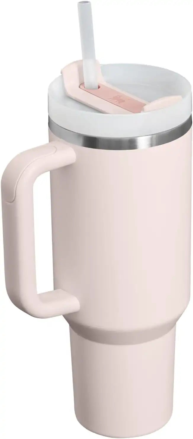 STANLEY Quencher H2.0 Flow State Tumbler, 40 oz, Rose Quartz 2.0