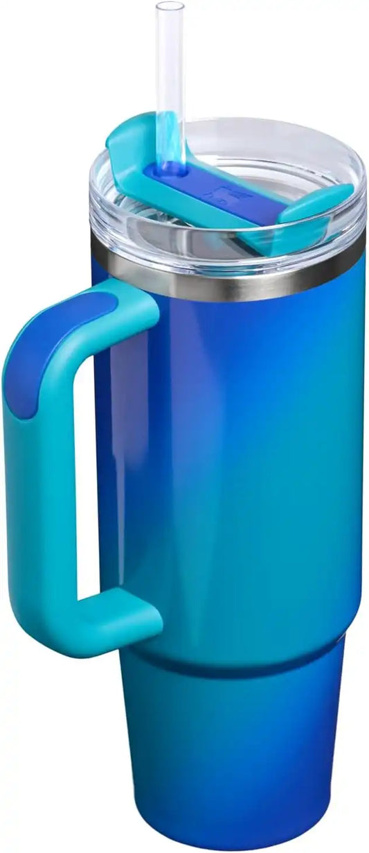 STANLEY Quencher H2.0 Flow State Tumbler, 30 oz, Sea Glass Aura