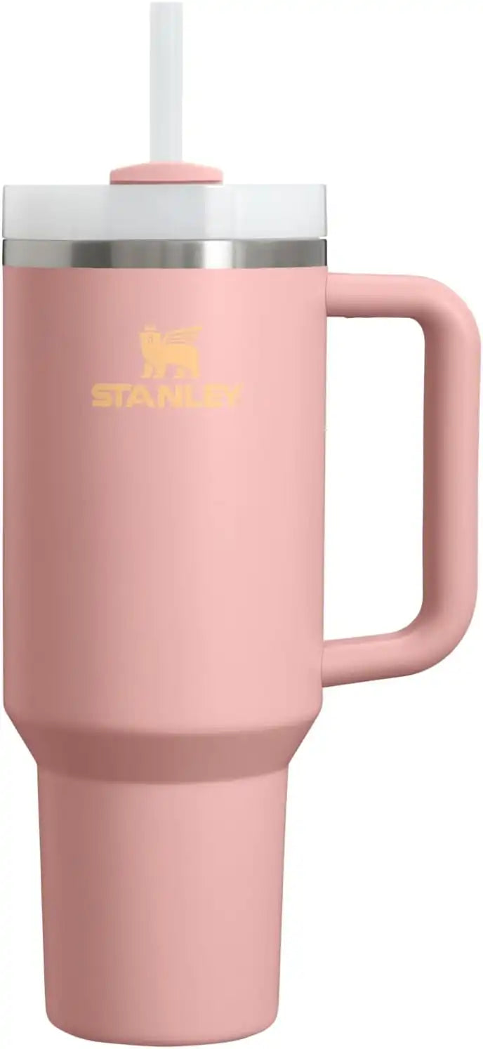 STANLEY Quencher H2.0 Flow State Tumbler, 40 oz, Peach Rose