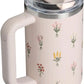 STANLEY Quencher H2.0 Flow State Tumbler, 30 oz, Rose Quartz Bouquets