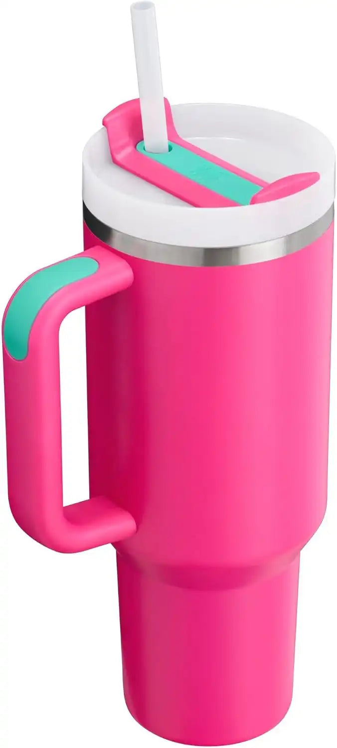 STANLEY Quencher H2.0 Flow State Tumbler, 40 oz, Passion Pink