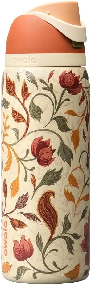 Owala FreeSip Stainless Steel Water Bottle 32 oz Woodland Boho