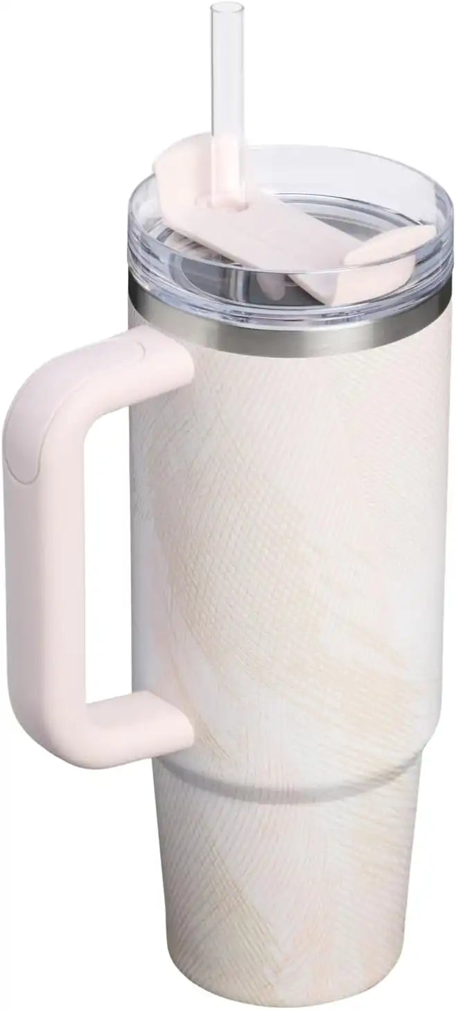 STANLEY Quencher H2.0 Flow State Tumbler, 30 oz, Sahara Plume
