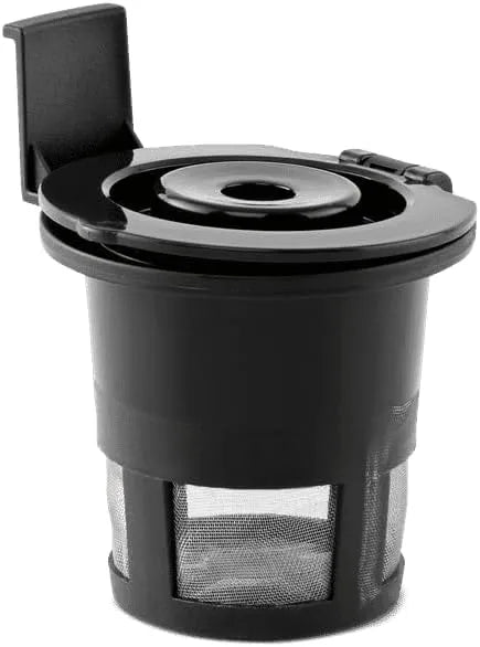 Compact Single Serve Dual Brew Coffee Maker - Compatible with Ground Coffee or K-Cups Pods | Adjustable Cup Size | Home & Office Coffee Brewer