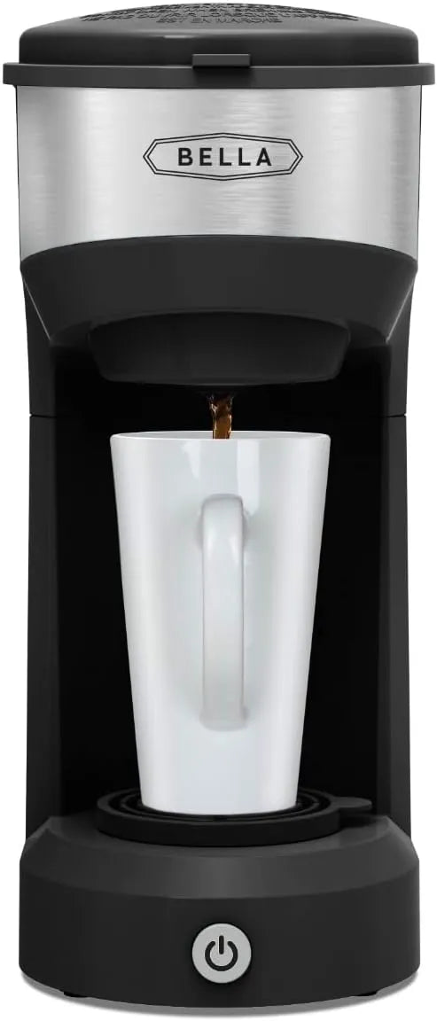 bella Dual Brew Single Serve Coffee Maker, Black