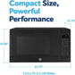 GE Countertop Microwave Oven, 1150 Watt, 1.6 Cu. Ft., Black, GCST16S1WBB