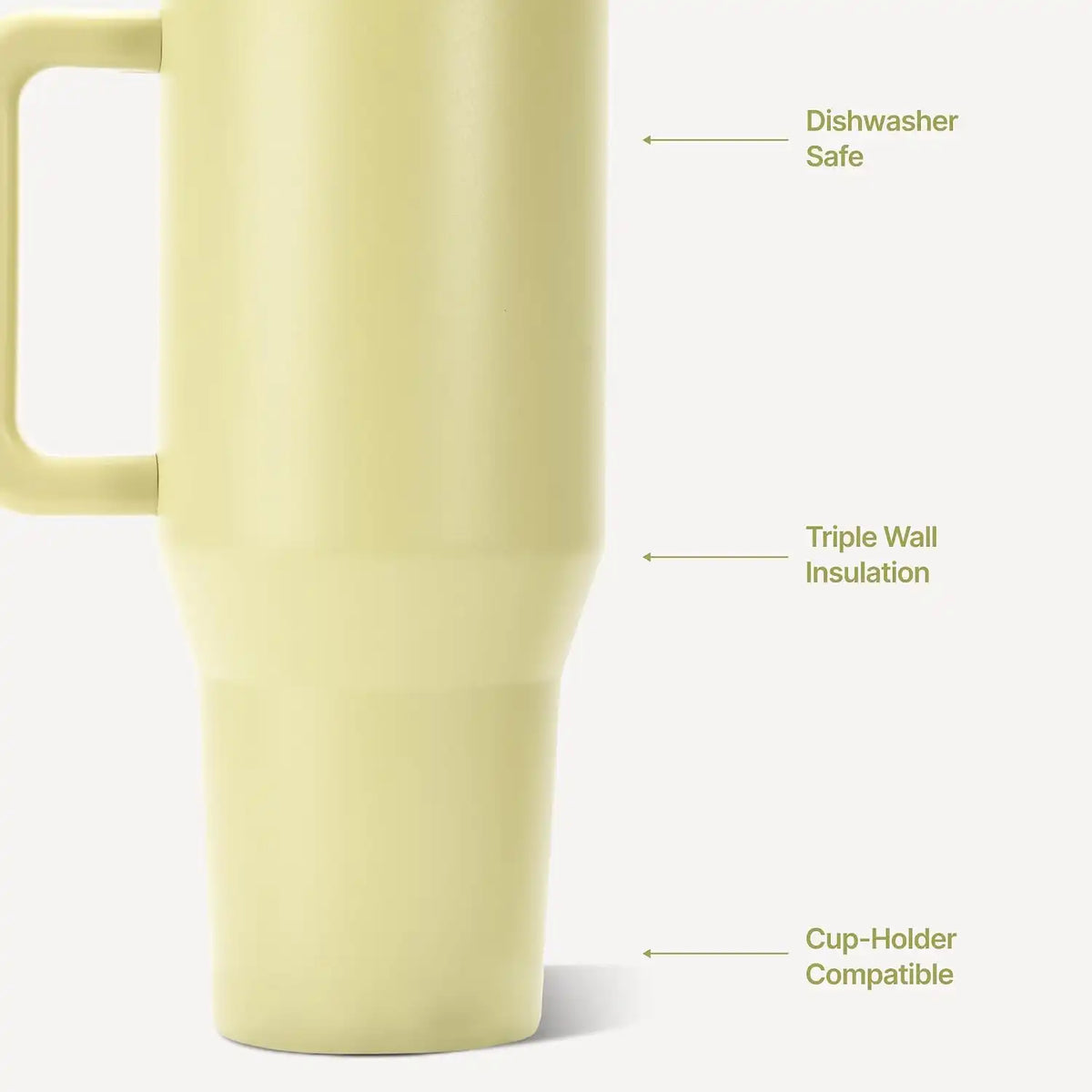 HydroJug Traveler 40oz, Insulated Water Bottle with Handle, Olive