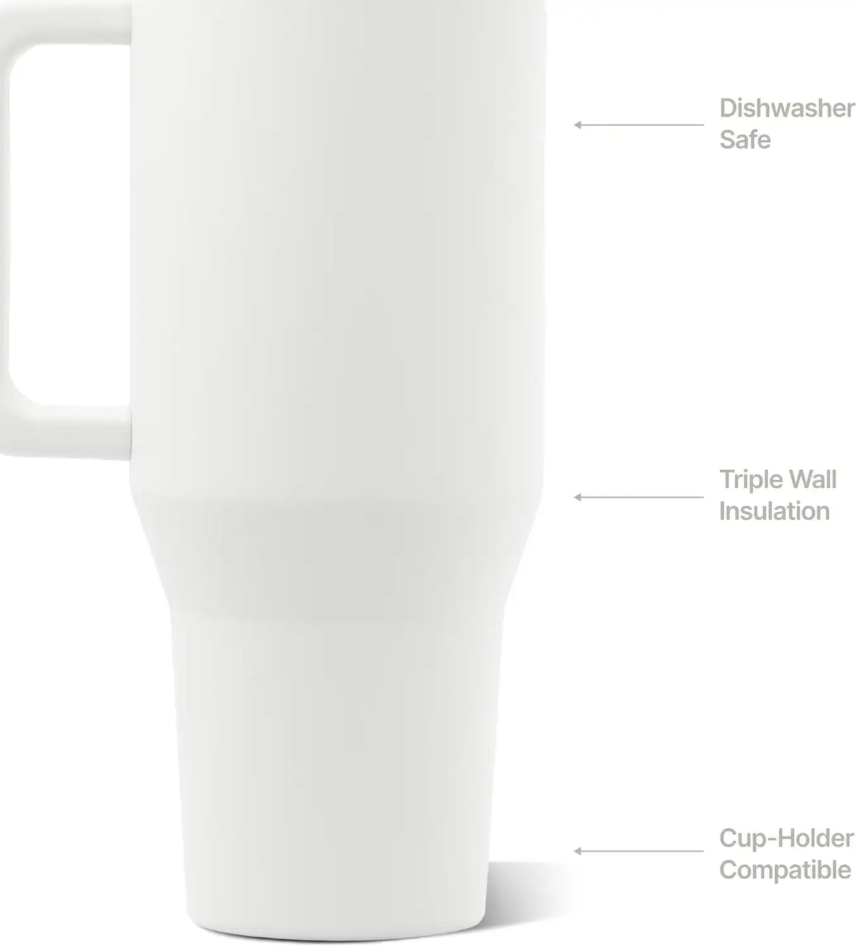 HydroJug Traveler 40oz, Insulated Water Bottle with Handle, Lunar