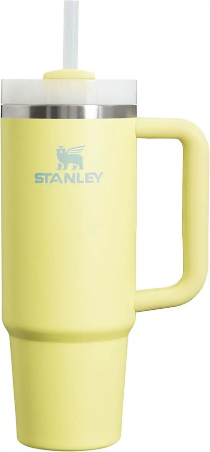 STANLEY Quencher H2.0 Tumbler with Handle and Straw 30 oz | Flowstate 3-Position Lid | Cup Holder Compatible for Travel | Insulated Stainless Steel Cup | BPA-Free | Pomelo