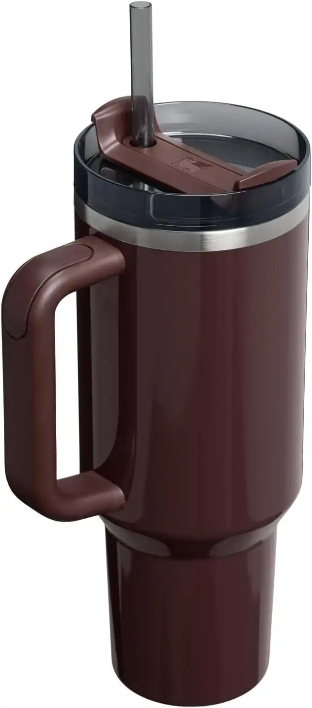 STANLEY Quencher H2.0 Flow State Tumbler, 40 oz, Mahogany Gloss