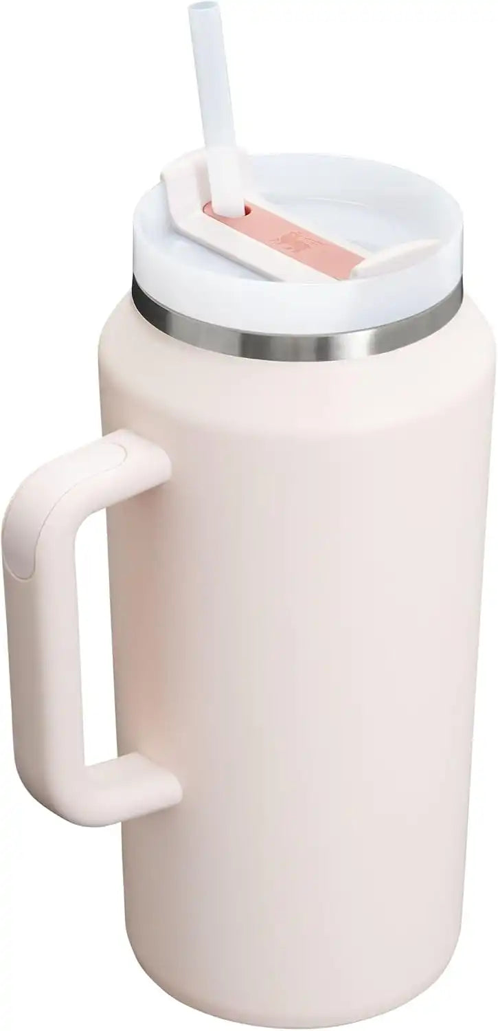 STANLEY Quencher H2.0 Flow State Tumbler, 64 oz, Rose Quartz 2.0