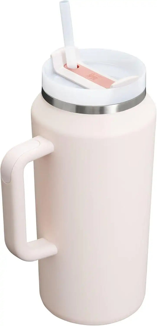 STANLEY Quencher H2.0 Flow State Tumbler, 64 oz, Rose Quartz 2.0