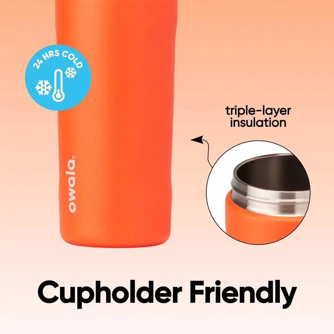 Owala FreeSip Kids Stainless Steel Water Bottle 16 oz Blue Citrus