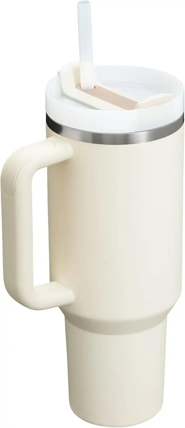 STANLEY Quencher H2.0 Flow State Tumbler, 40 oz, Cream 2.0