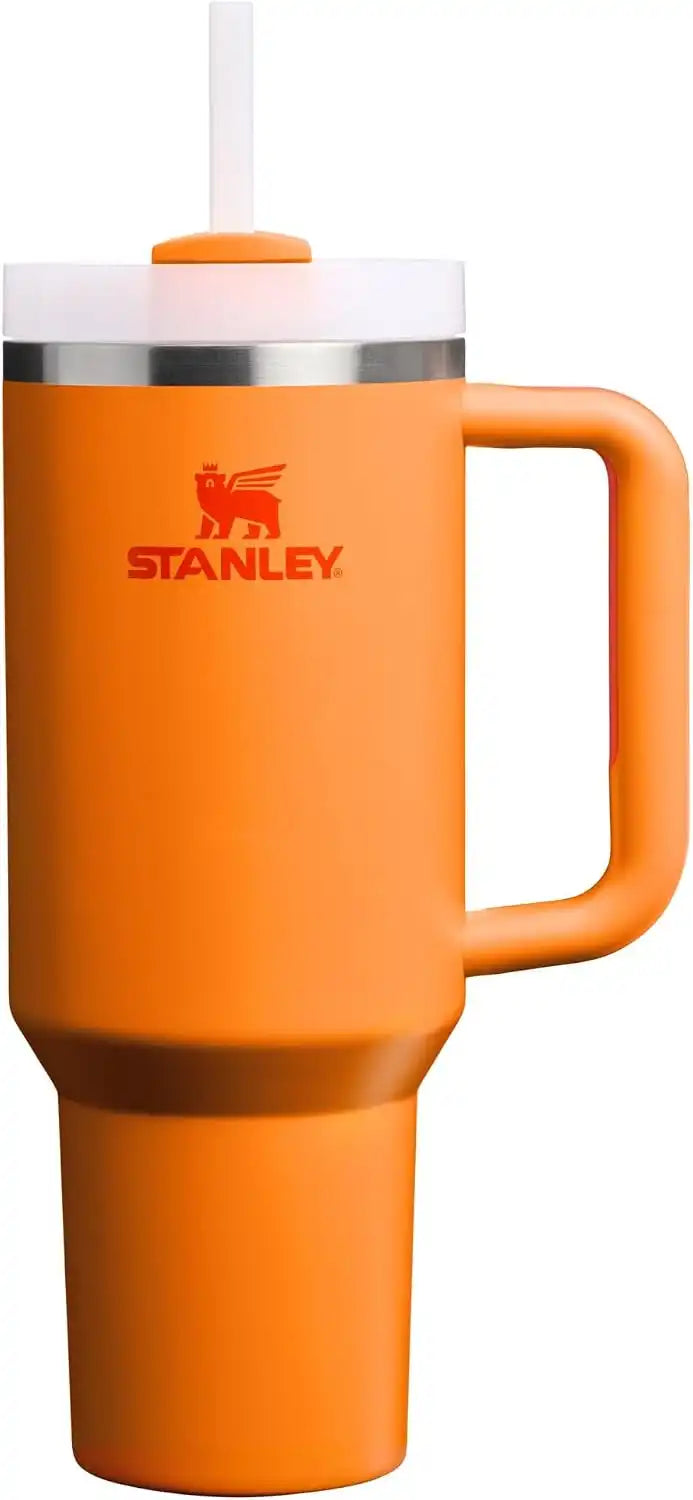 STANLEY Quencher H2.0 Flow State Tumbler, 40 oz, Goldenrod Coral