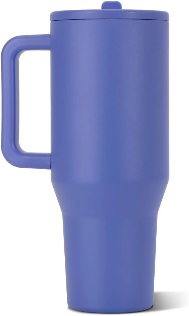 HydroJug Traveler 32oz, Insulated Water Bottle with Handle, Berry Pop