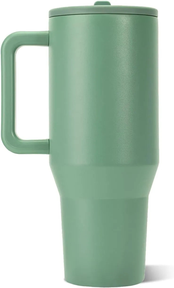 HydroJug Traveler 32oz, Insulated Water Bottle with Handle, Sage