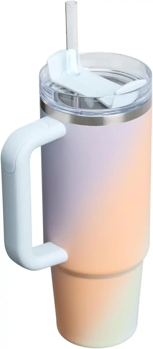 STANLEY Quencher H2.0 Flow State Tumbler, 30 oz, Sunrise Spiral