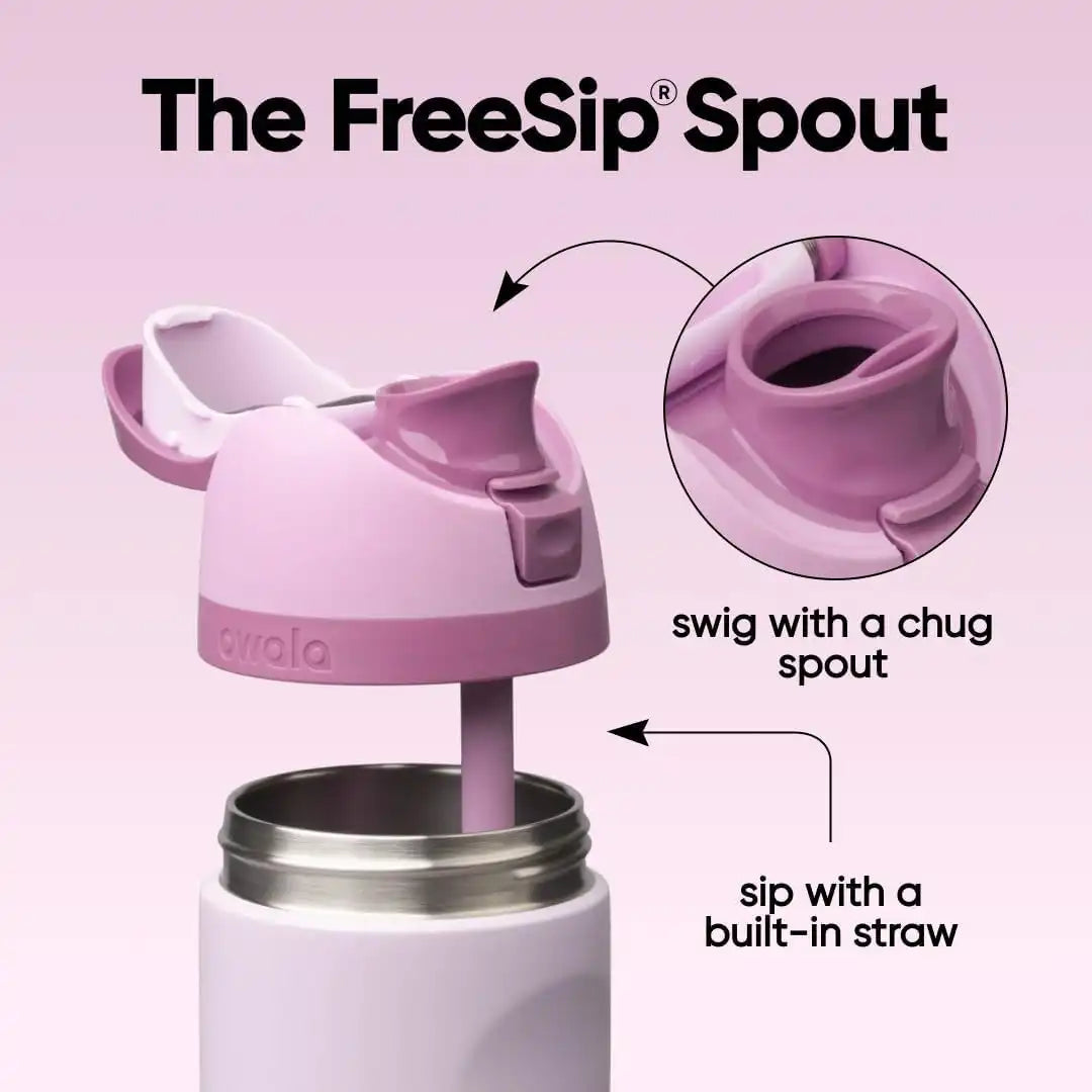 Owala FreeSip Stainless Steel Water Bottle 24 oz Lilac You A lot
