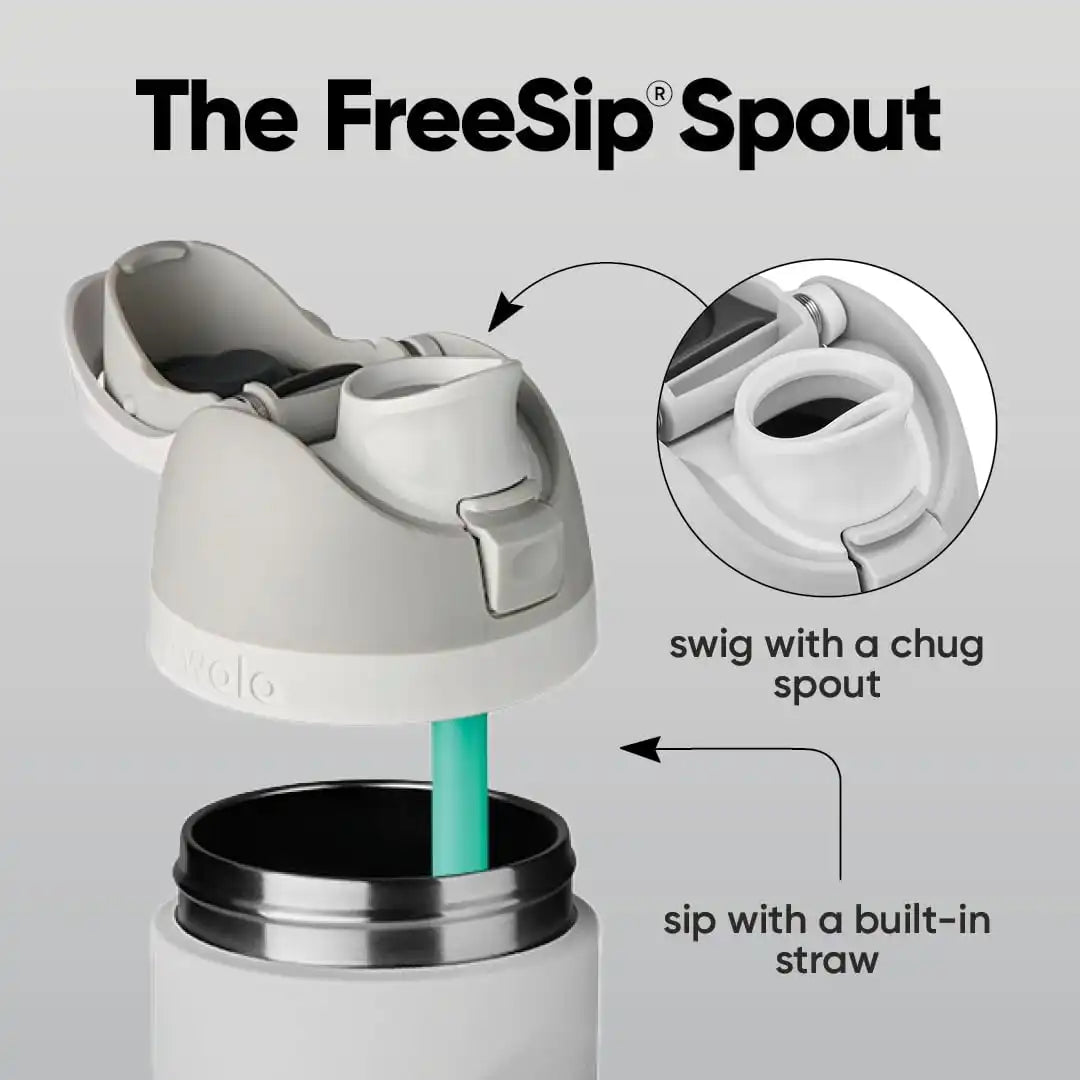 Owala FreeSip Stainless Steel Water Bottle 40 oz Sugar High
