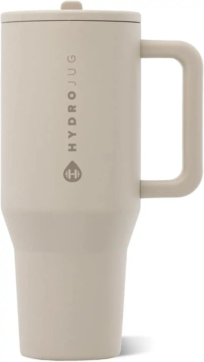 HydroJug Traveler 40oz, Insulated Water Bottle with Handle, Dune