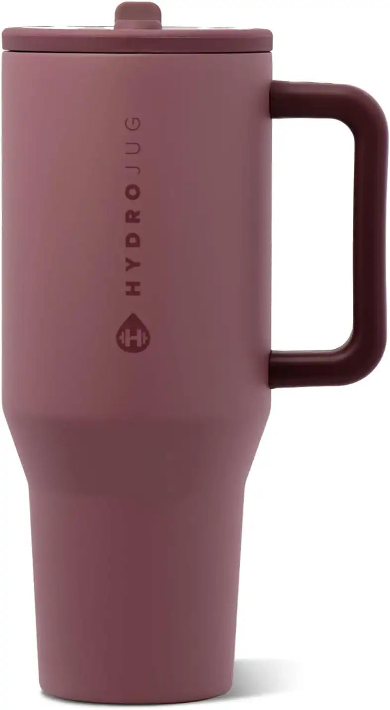 HydroJug Traveler 40oz, Insulated Water Bottle with Handle, Canyon Rose