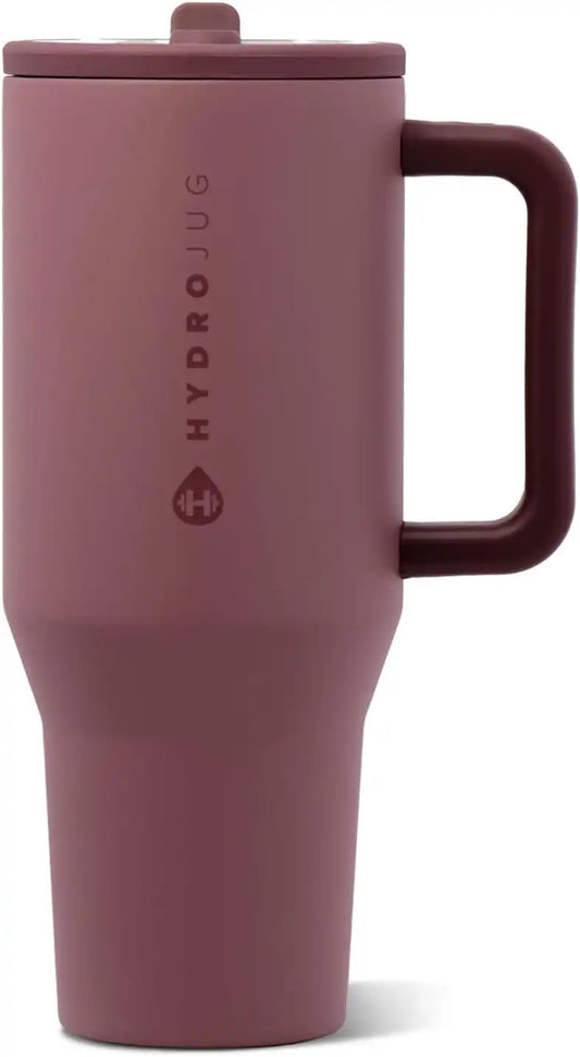 HydroJug Traveler 40oz, Insulated Water Bottle with Handle, Canyon Rose