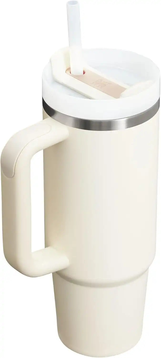 STANLEY Quencher H2.0 Flow State Tumbler, 30 oz, Cream 2.0