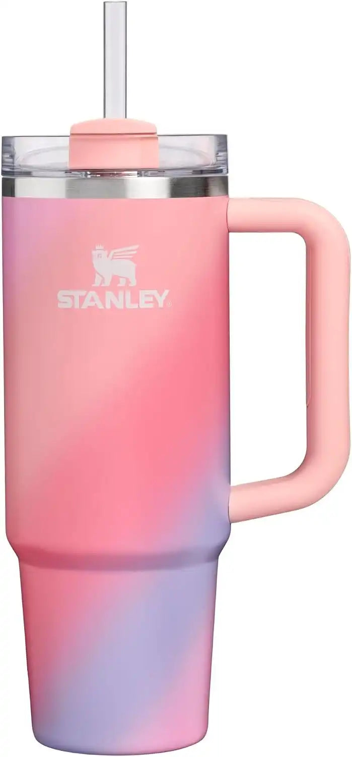 STANLEY Quencher H2.0 Flow State Tumbler, 30 oz, Sunset Spiral