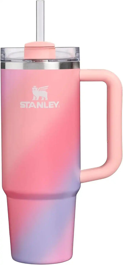 STANLEY Quencher H2.0 Flow State Tumbler, 30 oz, Sunset Spiral